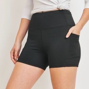HIGH WAISTED BIKER SHORT